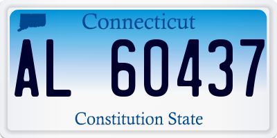 CT license plate AL60437