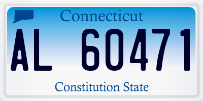 CT license plate AL60471
