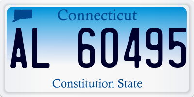 CT license plate AL60495