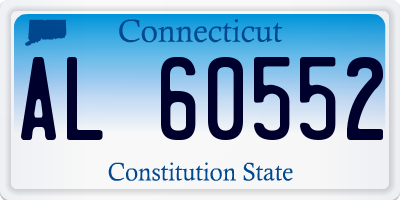 CT license plate AL60552
