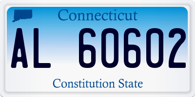 CT license plate AL60602