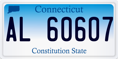 CT license plate AL60607