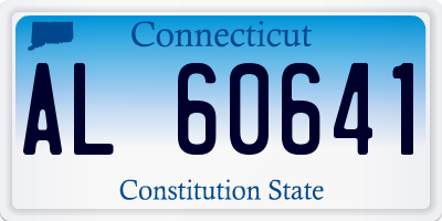 CT license plate AL60641