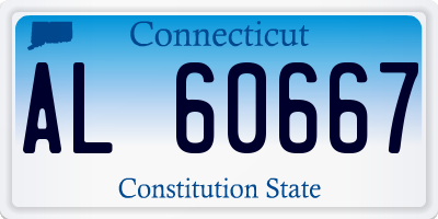 CT license plate AL60667
