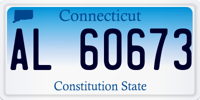 CT license plate AL60673
