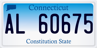 CT license plate AL60675