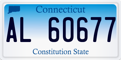 CT license plate AL60677