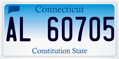CT license plate AL60705