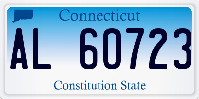 CT license plate AL60723