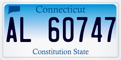 CT license plate AL60747