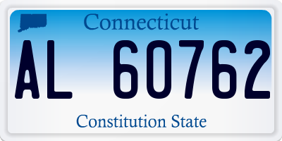 CT license plate AL60762