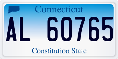 CT license plate AL60765