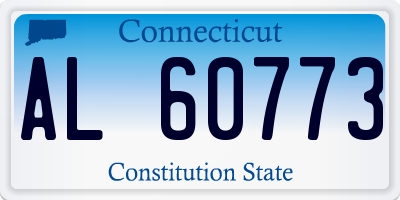 CT license plate AL60773