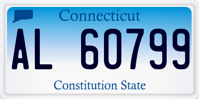 CT license plate AL60799