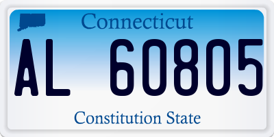 CT license plate AL60805