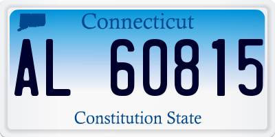 CT license plate AL60815