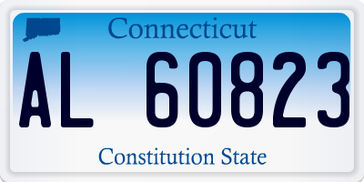 CT license plate AL60823