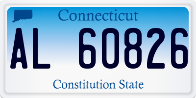 CT license plate AL60826