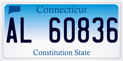 CT license plate AL60836