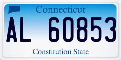 CT license plate AL60853
