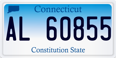 CT license plate AL60855