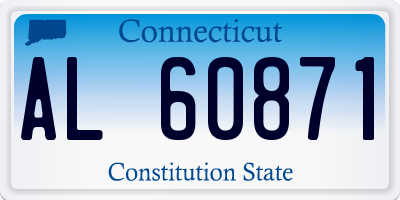 CT license plate AL60871