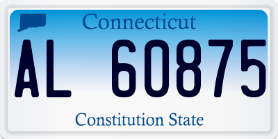 CT license plate AL60875