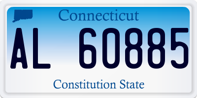 CT license plate AL60885