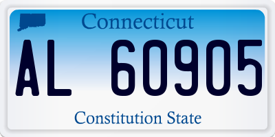 CT license plate AL60905