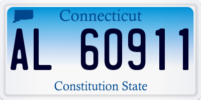 CT license plate AL60911