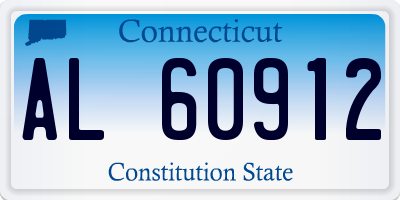 CT license plate AL60912
