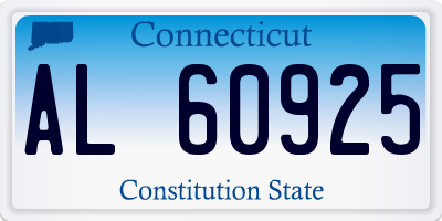 CT license plate AL60925