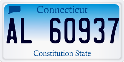 CT license plate AL60937