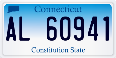CT license plate AL60941