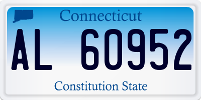 CT license plate AL60952