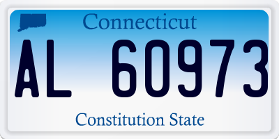 CT license plate AL60973