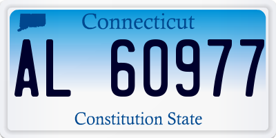 CT license plate AL60977