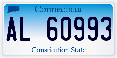 CT license plate AL60993