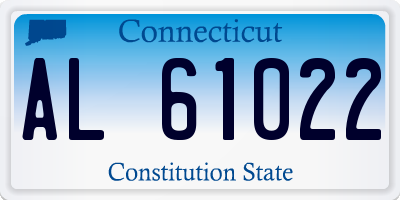 CT license plate AL61022