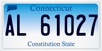 CT license plate AL61027