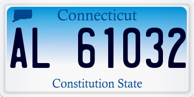 CT license plate AL61032