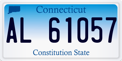 CT license plate AL61057