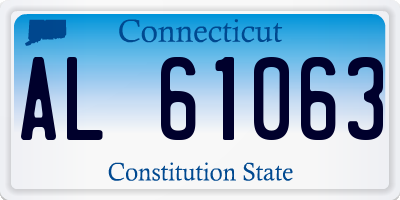 CT license plate AL61063