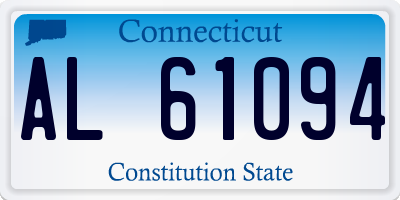 CT license plate AL61094