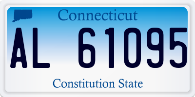 CT license plate AL61095