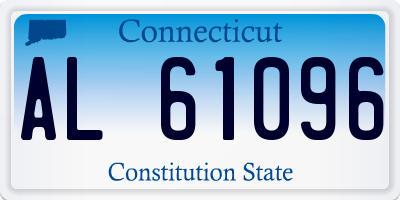 CT license plate AL61096