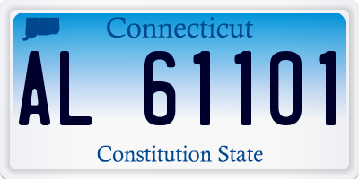 CT license plate AL61101
