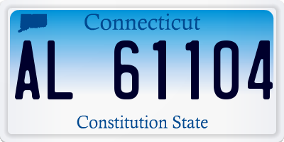 CT license plate AL61104