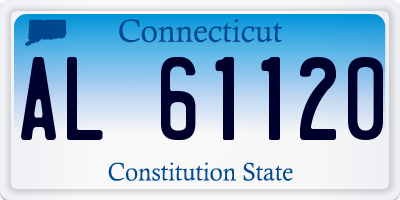 CT license plate AL61120