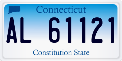 CT license plate AL61121
